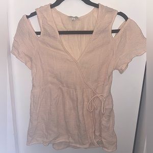 Lucky Brand Pink Blouse | Off The Shoulder